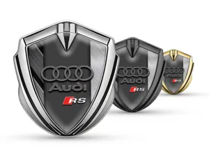 Audi 3D Silikon Abzeichen Minimal Stil Universell 3D